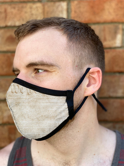 Four Layer Fully Wired Protective Cloth Face Mask - Made in USA - 1776, Adult