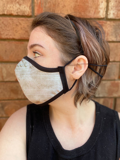 Four Layer Fully Wired Protective Cloth Face Mask - Made in USA - 1776, Adult