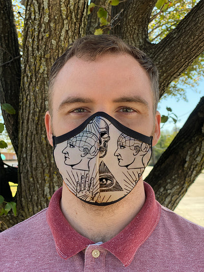 Four Layer Fully Wired Protective Cloth Face Mask - Made in USA - Frenology, Adult