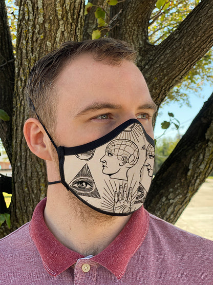 Four Layer Fully Wired Protective Cloth Face Mask - Made in USA - Frenology, Adult