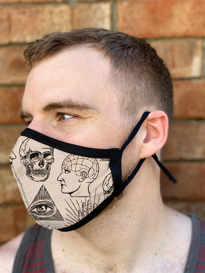 Four Layer Fully Wired Protective Cloth Face Mask - Made in USA - Frenology, Adult