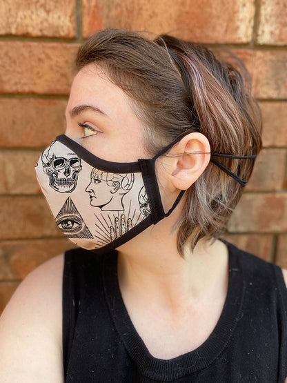 Four Layer Fully Wired Protective Cloth Face Mask - Made in USA - Frenology, Adult