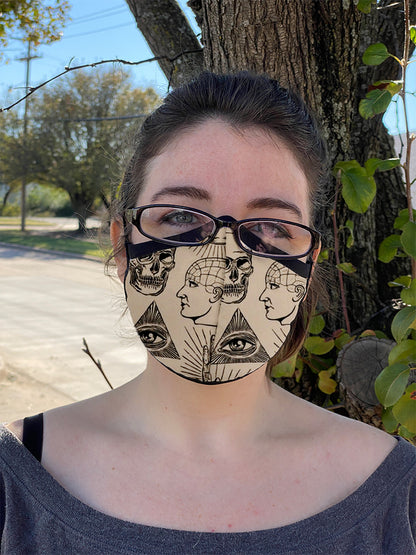 Four Layer Fully Wired Protective Cloth Face Mask - Made in USA - Frenology, Adult