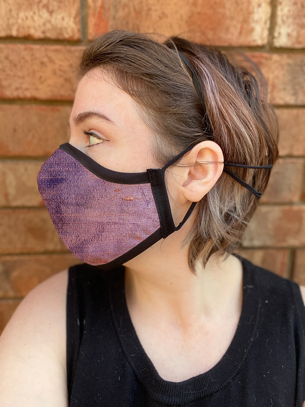 Four Layer Fully Wired Protective Cloth Face Mask - Made in USA - Oxford Silk, Adult